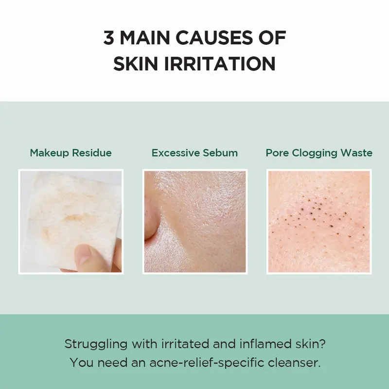 SKIN1004 Madagascar Centella  Tea-Trica BHA Foam 125ml Perawatan Wajah Berjerawat Berminyak Membersihkan Kotoran Bruntusan 5