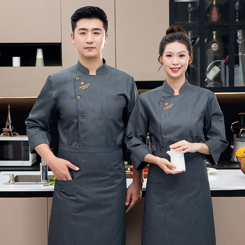 Chef Uniform Long Sleeve - Breathable Kitchen Work Wear for Men & Women |   Professional Cook Jacket for Restaurant/Hotel/Western Cuisine (Unisex Design)