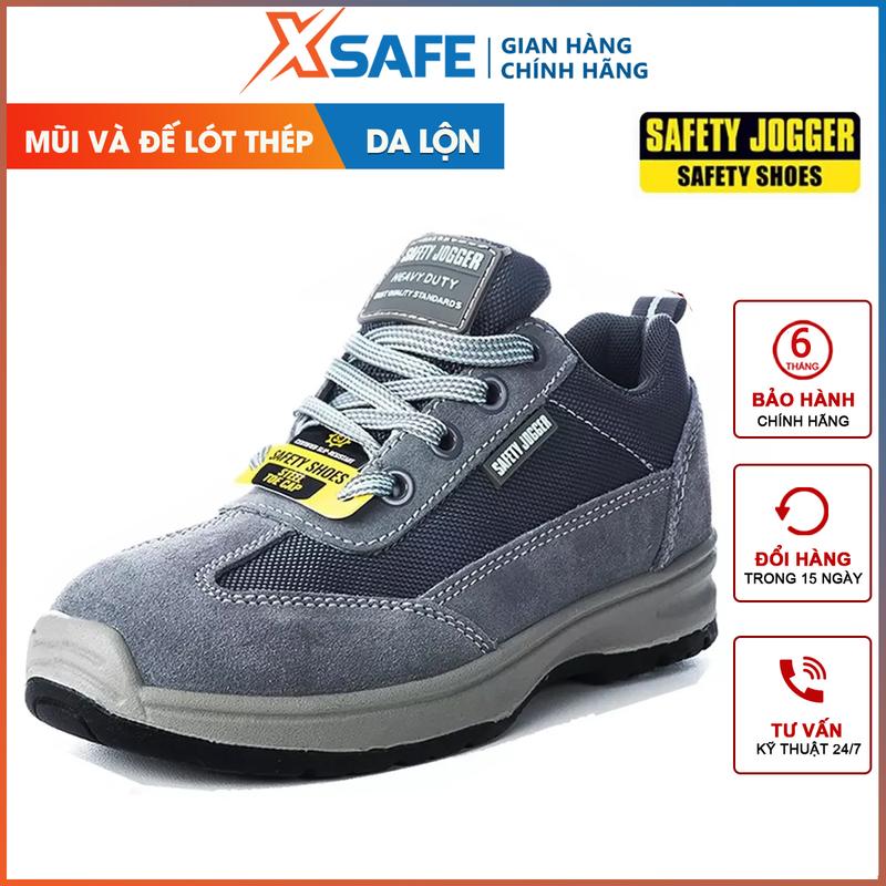  Giày bảo hộ Jogger Organic S1P Giày bảo hộ lao động nam nữ siêu nhẹ da lộn thời trang chống trượt chuẩn S1P Châu Âu 