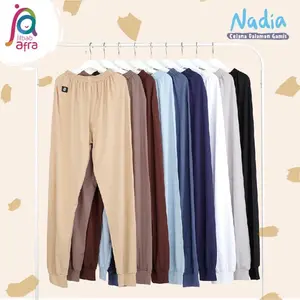 [ CELANA DALAMAN GAMIS ] ORIGINAL JILBAB ARFA Nadia Innerpants Celamis Hitam Putih Warna Kulit Haji Umroh Hitam Putih Inner Pants