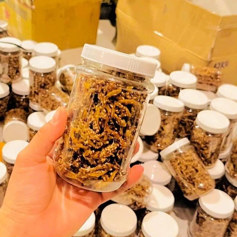 2 Hủ 400G ( Luôn Cả Hủ) Cá Cơm Rim Mè Vừng Vị Mặn Ngọt Cay Nhẹ - Ăn Vặt Cô Hai 7