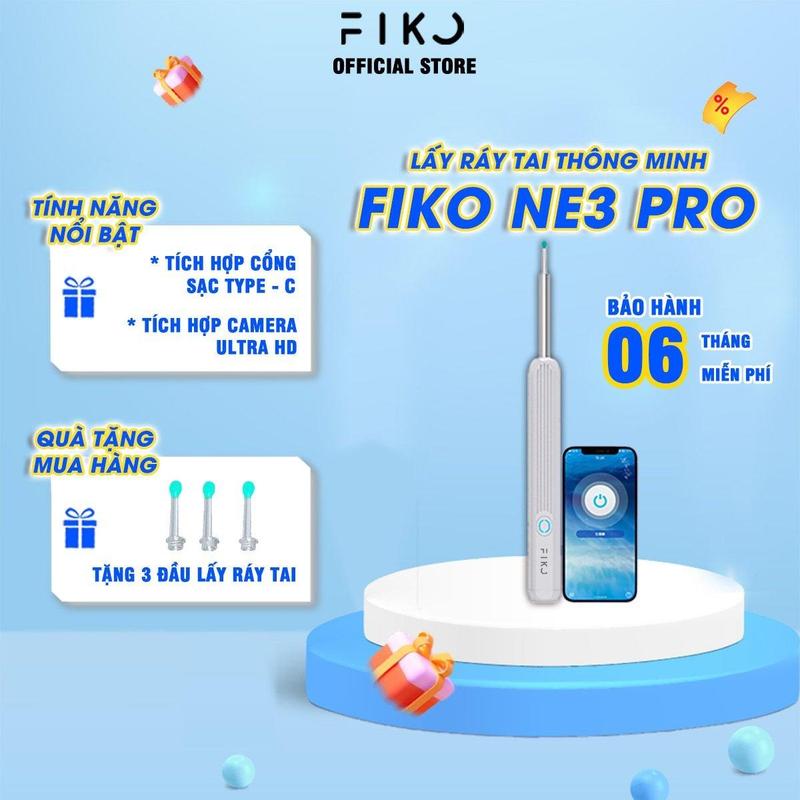 Dụng cụ lấy ráy tai có gắn camera nội soi đa năng  NE3 PRO hình ảnh sắc nét bảo hành 12 tháng