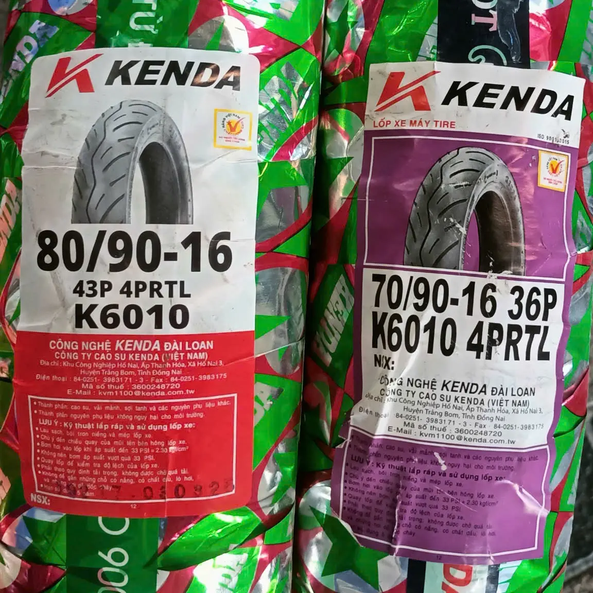 Cặp lốp Nouvo các đời 70/90/16 và 80/90/16 Kenda Gai đẹp bền êm và đặc biệt tải trọng cao