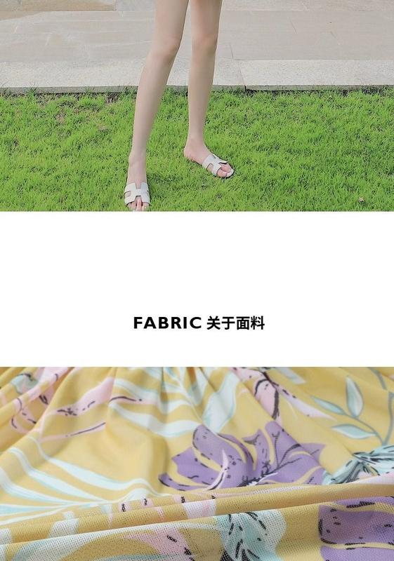 Product Introduction of 2024 New Swimsuit Women's Korean Ins Style Anti-Exposure Covering Belly Thin Dress Princess Style Vacation Swimsuit 16
