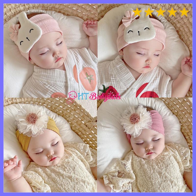 SIZE NHỎ CHO BÉ SƠ SINH Băng Đô Che Thóp Thỏ DƯỚI 6 THÁNG Cho Bé Gái Sơ Sinh