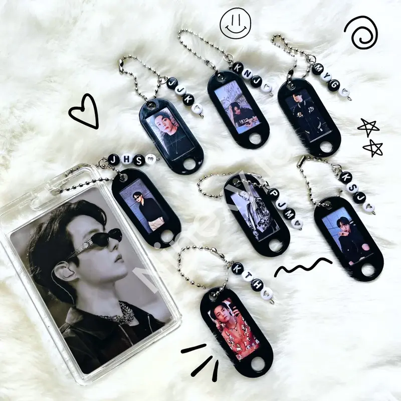 gantungan kunci keychain bts jungkook taehyung jimin suga jin jhope kim  namjoon Chains Key Jungkook