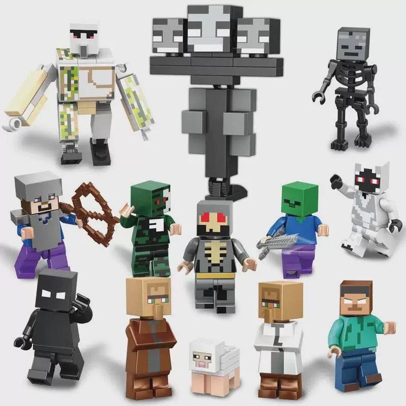 Đồ Chơi Lắp Ráp Mô Hình Minecraft Nhân Vật, Mô Hình Minecraft Mini Lắp Ghép Chi…