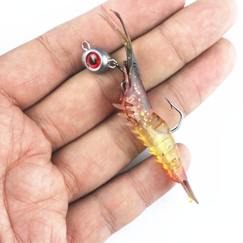 Product Introduction of Mồi Tôm Mềm, Mồi Giả Tôm Phát Sáng Mắt To 3D, 5g Và 10g, Trọng Lượng 5.6cm Và 3g, Móc Sáng Tạo, Sâu, Làm Bằng Silicon, Năm 2025 15