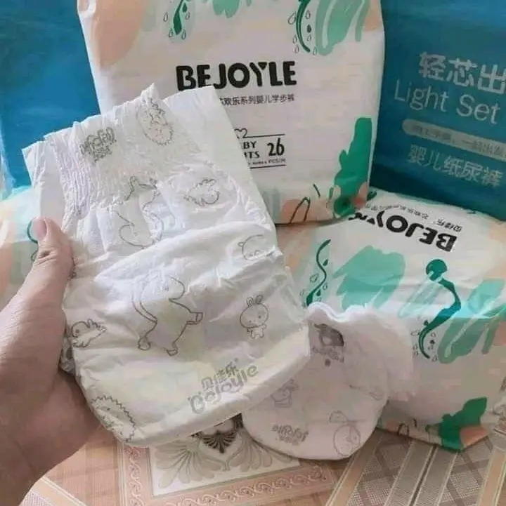 Tã Bỉm Bejoyle Xanh Nội Địa Trung Dán quần Đủ Size Cho Bé S120/M96/L90/XL78/XXL66/XXXL54 1