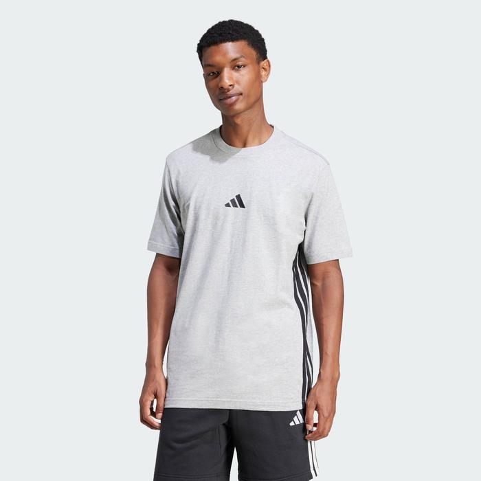 Gambar adidas Lifestyle Essentials 3-Stripes Single Jersey Tee Men Grey JE6396 - Grey, A/XS dari adidas Indonesia Kota Bekasi Tokopedia