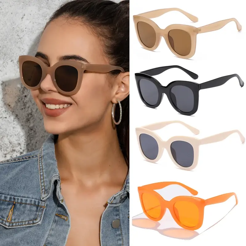 Product Introduction of 1/4set Vintage Women Cat Eye Sunglasses Luxury Brand Designer Trendy Sun Glasses Female Eyeglasses For Female Gafas De Sol UV400 0