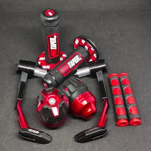 #CR# PAKET 4IN1 Handgrip PRO TAPER+ Proguard Robot + Jalu As Roda + Karet Handle Rem Universal Semua motor