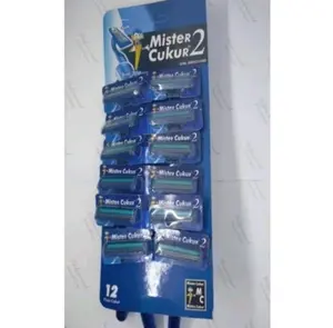 6 PCS ALAT CUKUR KUMIS MATA 2 BIRU