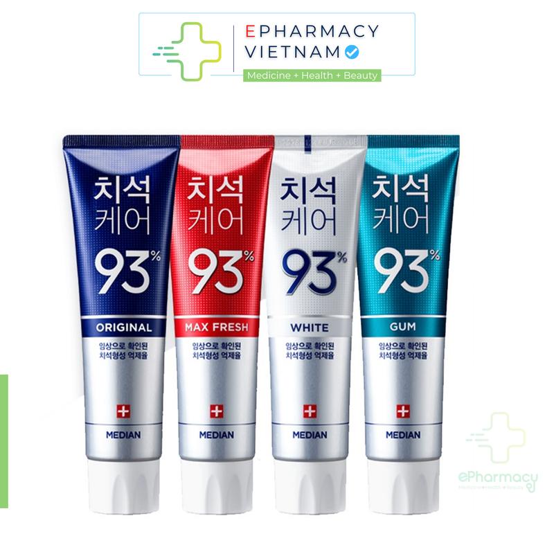 Kem Đánh Răng Giúp Hỗ Trợ Loại Bỏ Mảng Bám Và Hôi Miệng Median Dental IQ 93% ePharmacy 120g