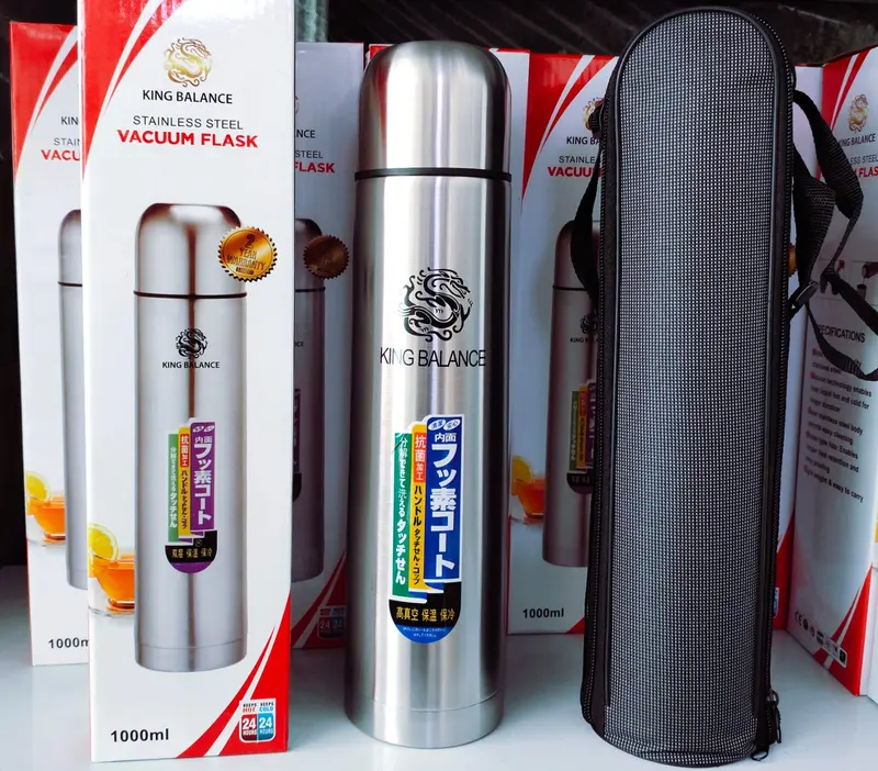 TOP,Tempat Minum Termos Air Panas 1 Liter/Termos Air Panas Vacuum Vacum 1 Liter Stainless Steel 0