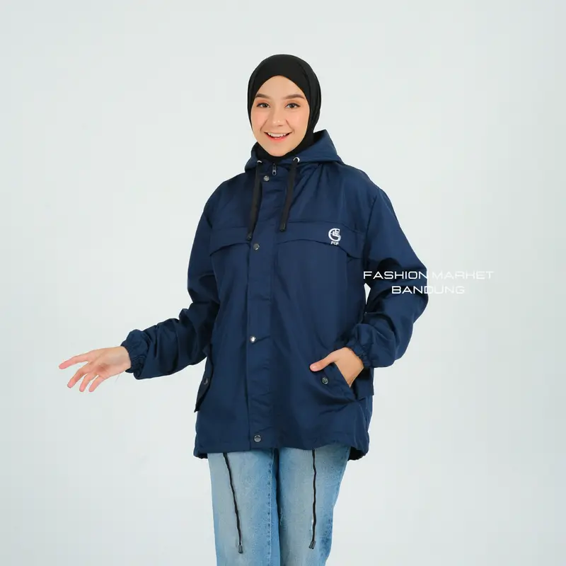 Jaket Parasut Wanita Waterproof Model Sinai Size M L XL XXL Original FCF / Jaket Wanita Outdoor 2