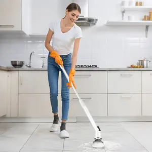 Livvo Sikat Gagang Panjang Nirkabel Sikat Pembersih Kamar Mandi Multifungsi COD Sikat Pembersih Listrik