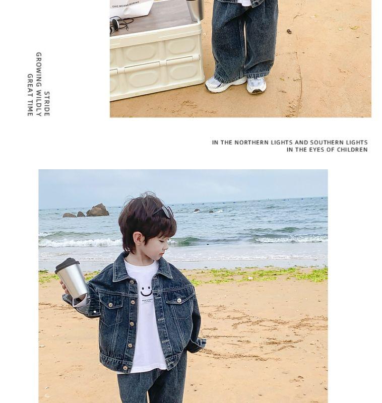 Product Introduction of Bộ Đồ Denim, Cho Bé Trai, Bộ Sưu Tập Mùa Thu 2023 Mới, Đẹp Trai Và Thời Trang, Áo Đẹp Kinh SúC Quần Ống Rộng, Bộ Đồ Hai Mảnh, Thích Hợp Cho Trẻ Em, Thời Trang 18