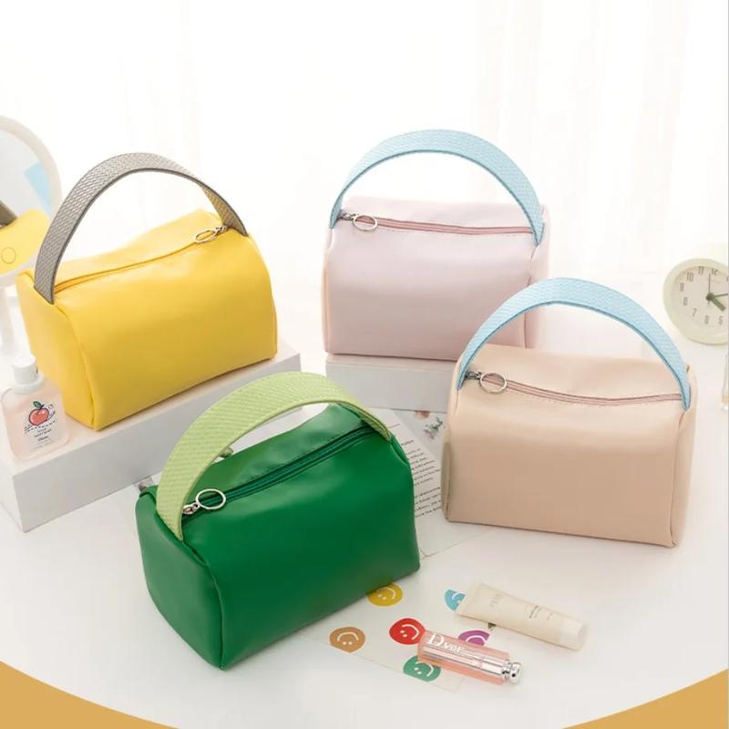 Kancing Zip Beg Kosmetik Kalis Air, Untuk Wanita, dengan Pemegang, Bahan - TikTok ...