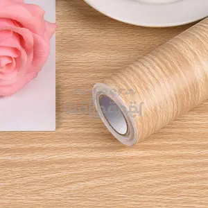 Wallpaper Dinding Kayu Serat Coklat Muda 9m s/d 10m x 45cm