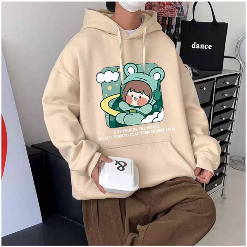 Áo Khoác Nỉ Ao Hoodie Form Rộng Xanh Rêu Đen Free Cô Bé NASA Menswear Nam 4