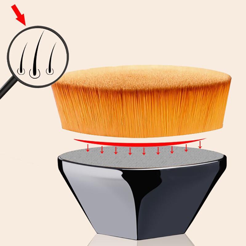Product Introduction of 1 PCS Foundation Makeup Brushes Petal-Shaped Flat Top Kabuki Brush For  Liquid Cream Or   Cosmetics Tool 10