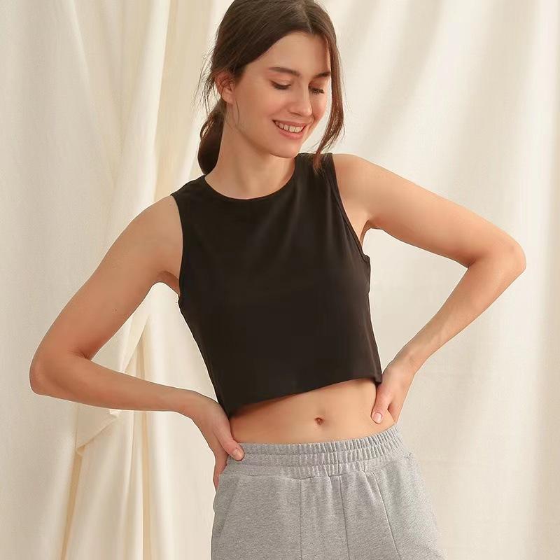 Product Introduction of Quần Áo Nữ, Phong Cách Instagram Châu Âu Và Mỹ Áo Vest Cropped Mùa Hè, Phong Cách Bm Người Nổi Tiếng Trên Internet Quốc Tế Thương, Cạp Cao, Bó Sát, Dáng Ôm, Ngắn, Không Tay, Mặc Trong Cho Nữ Top Women Trắng 12