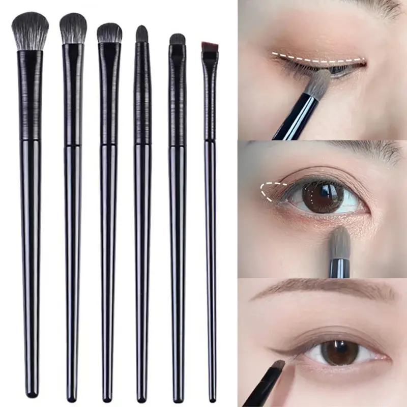 Bộ Cọ Trang Điểm Mắt Cho Nữ, 5 / 6 Miếng, Cọ Phấn Mắt, Đường Viền Lông Mày, Kẻ Mắt, Chi Tiết Mắt, Dụng Cụ Trang Điểm, Mỹ Phẩm