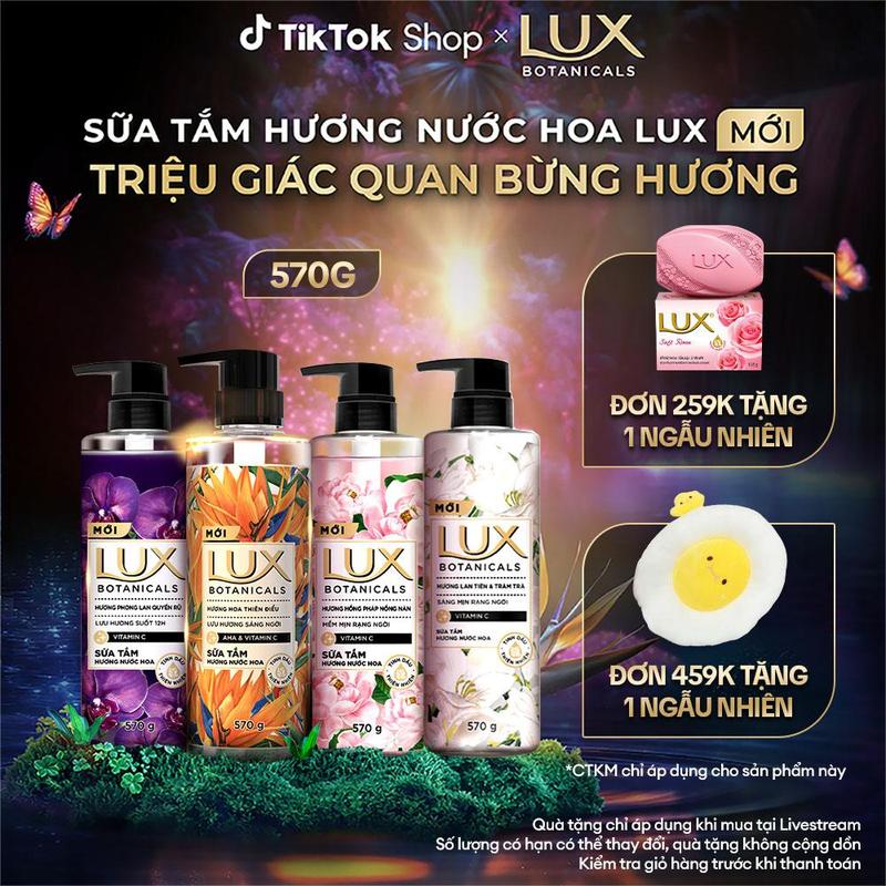 KOL Live 7 Sữa tắm nước hoa thơm Lux Botanicals 570g chai 7