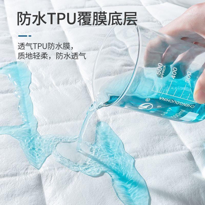 Vỏ Nệm, Chống Thấm Nước Để Ngăn Chặn Rò Rỉ Nước Tiểu, Chất Liệu Bông, Một Mảnh, Chần Bông, Dày Dặn, Thích Hợp Cho Giường Simmons, Bảo Vệ Giường, Chống Bụi, Chống Ẩm, Khăn Trải Giường 6