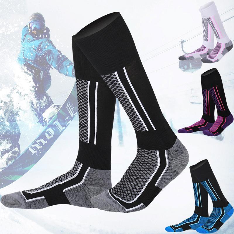 Product Introduction of 1pair Winter Warm Thickened Ski Socks Outdoor Sports Hiking Breathable Stockings For Women Men Children Snow Sport Travel Unisex 12