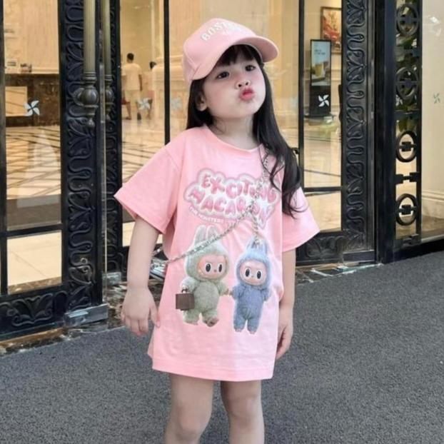 Áo Thun Cho Bé LABUBU Áo Cho Bé Unisex Bé Trai Bé Gái Áo Cotton Loại Một Siêu Mát Thấm Hút Mồ Hôi Babi mama ABG10
