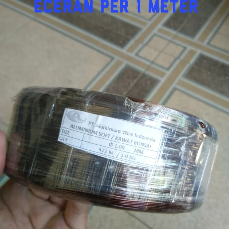 kawat bonsai maroon 1 mm ecer per 10 meter 1