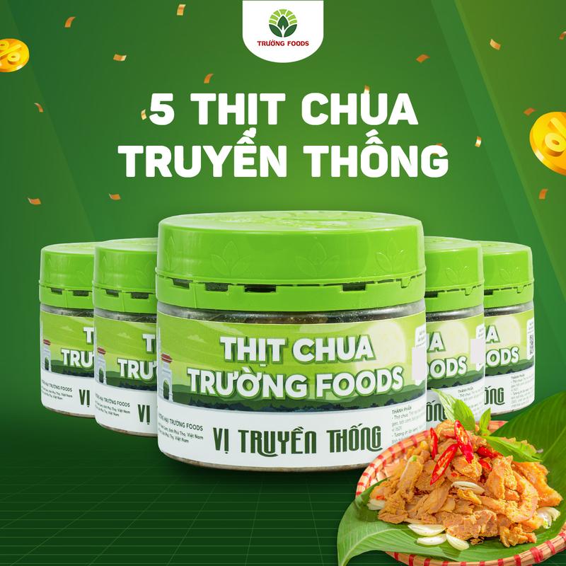 Trường Foods Combo 5 Hộp Thịt Chua Vị Truyền Thống