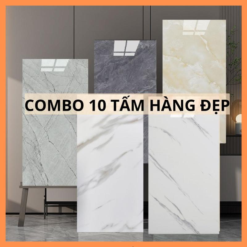Xốp dán tường giả đá PVC có sẵn keo mặt sau chống nước chịu nhiệt chống nóng - Combo 10 tấm 30x60