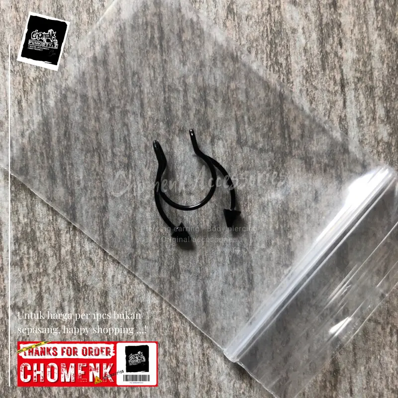 ANTING HIDUNG MAINAN TITANIUM ANTING TINDIK HIDUNG MAINAN NOSE TITANIUM 1PCS. 1