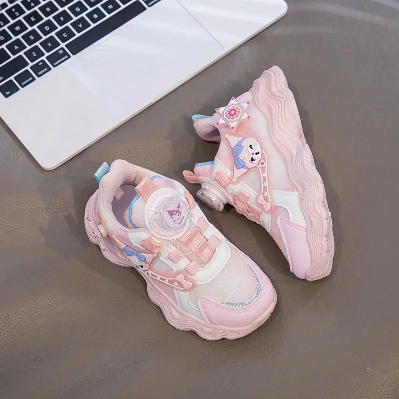 Giày Bé Gái, Bộ Sưu Tập Mùa Thu, Giày Thể Thao Có Nút Kuromi Xoay, Thoáng Khí, Giày Cho Trẻ Em Mới, Dad Shoes, Cho Bé Gái, Năm 2025 7