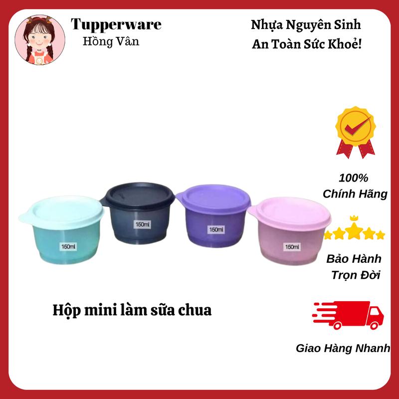 Hộp Snack Cup Tupperware 140ml (set 4 hộp) - Nhựa nguyên sinh, an toàn, làm sữa chua, bảo quản thực phẩm