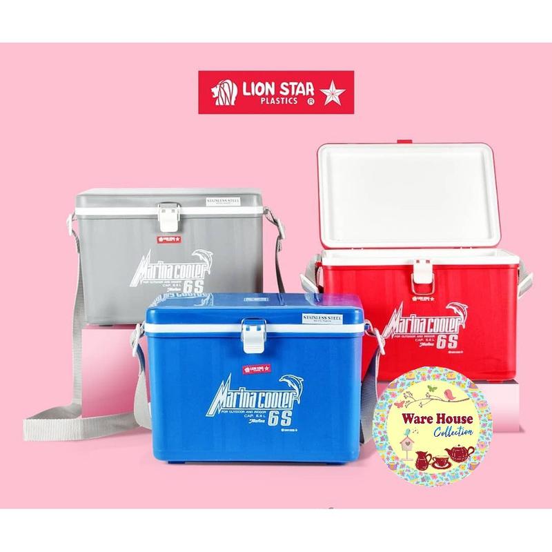 LION STAR Marina Cooler Box 6s (Penyimpan Es)|| box penyimpanan minuman || box memancing || box minuman dingin 0