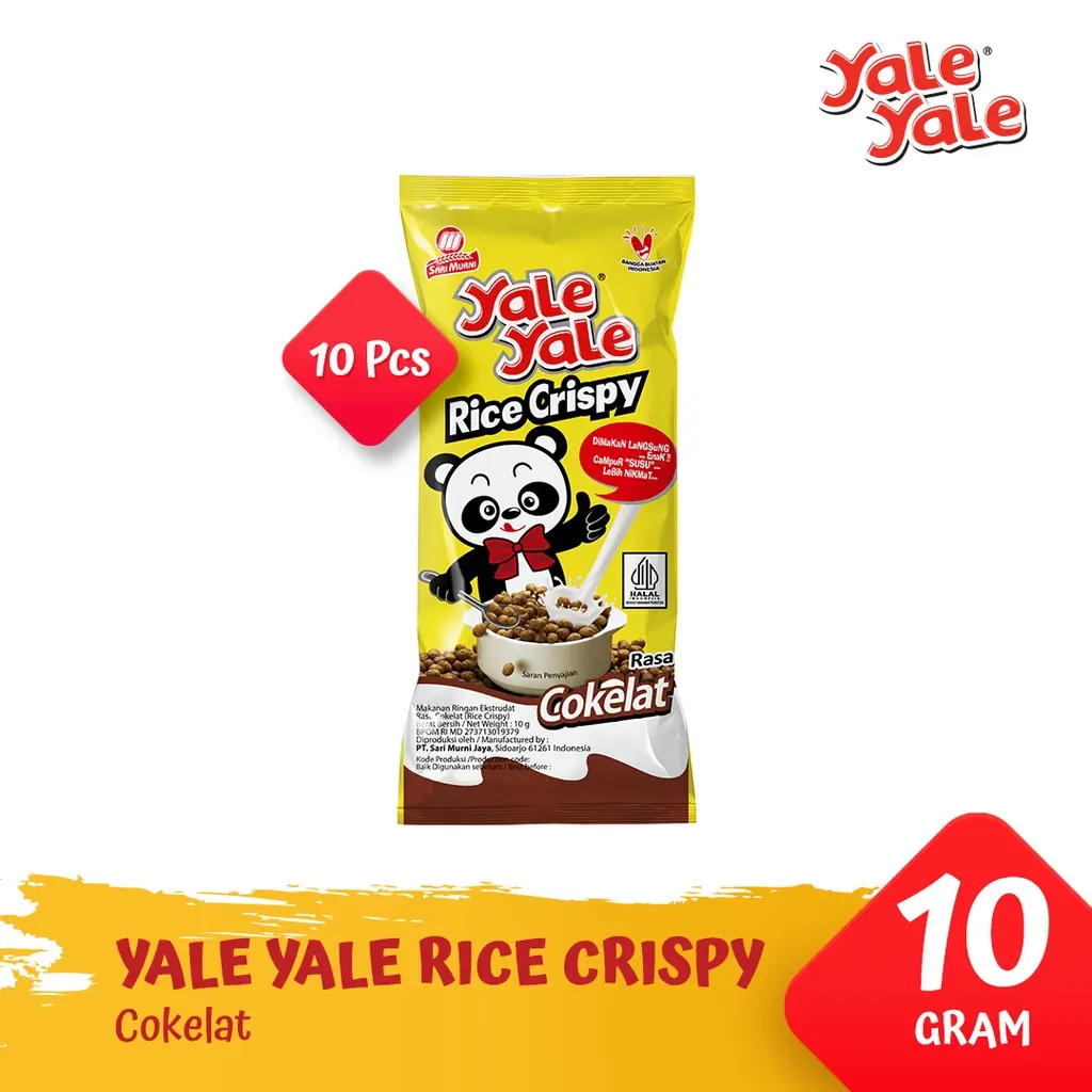 Yale Yale Rice Crispy - Cokelat [10 Pcs]
