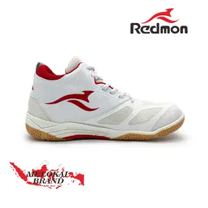 Sepatu Volly Redmon Hybrid Putih Merah Original Size 38-44 Sepatu Olahraga Bulutangkis Basket Pria Wanita
