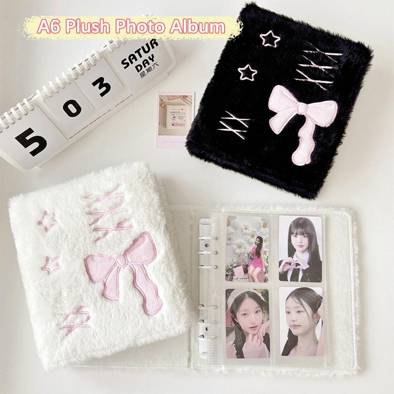 Product Introduction of Album Ảnh Đóng Gáy, Kích Thước A6, Phong Cách Ba Lê Dễ Thương, Có Thắt Nơ Nhồi Bông, Thích Hợp Cho Photocard, Người Sưu Tập Thần Tượng Kpop, Sổ Tay, Văn Phòng Phẩm 13