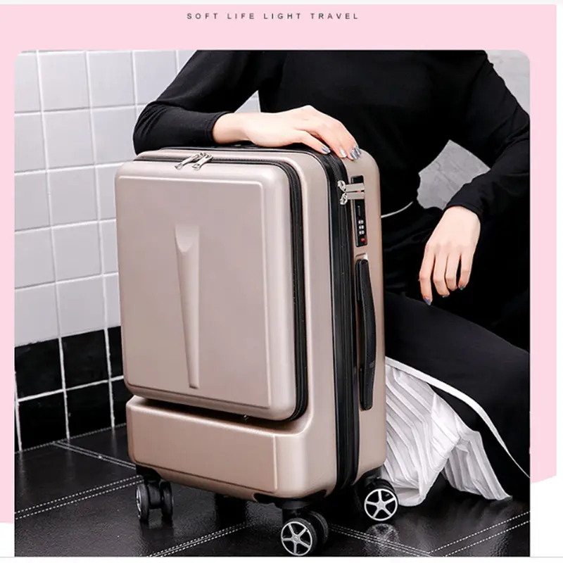 Vali kéo du lịch có ngăn đựng laptop cao cấp, Valy khóa hải quan gồm size 20 và size 24 chất liệu cao cấp độ bền cao nhiều màu thời trang 1