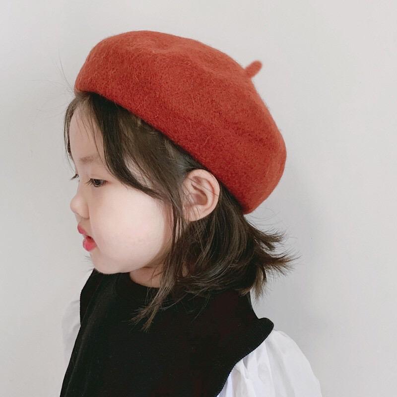 Mũ nón dạ nồi cho bé 2-7 tuổi kèm túi zip