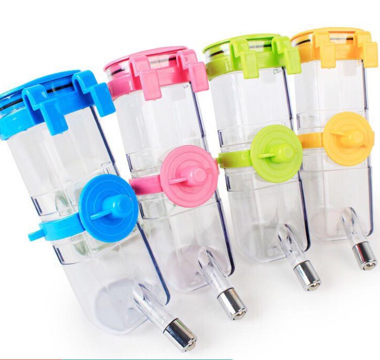 Bình Nước tự động treo gắn chuồng thú cưng cao cấp - 350ml hoặc 400ml ( chó , mèo , thỏ...) GIAO MÀU NGẪU NHIÊN .