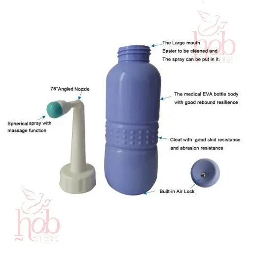Botol Semprotan Cebok Bilas Toilet Portable Travel Bidet Sprayer 450ML 6
