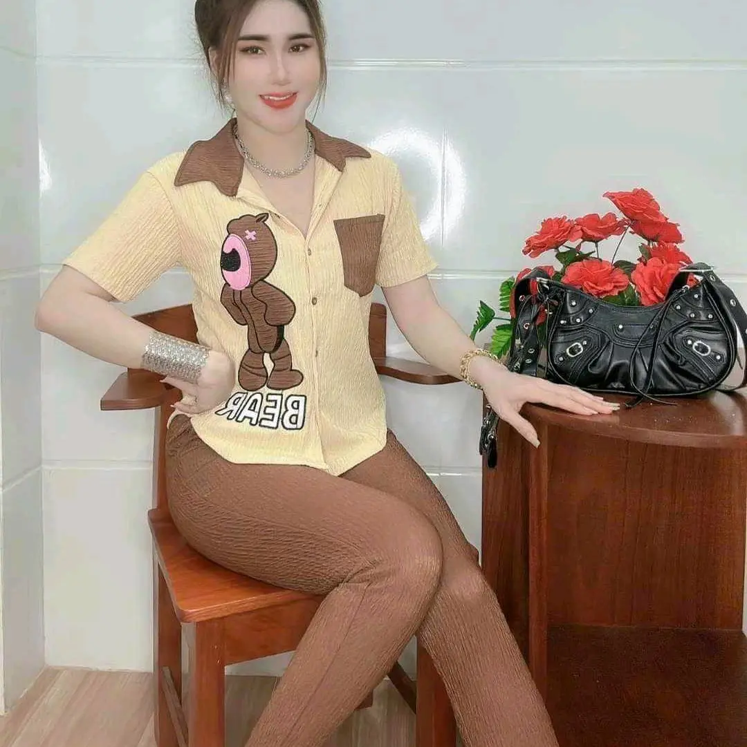 Set bộ quần dài tay ngắn Nữ 45-65kg chất thun xốp nhật co giản nhẹ mềm mịn.m Women