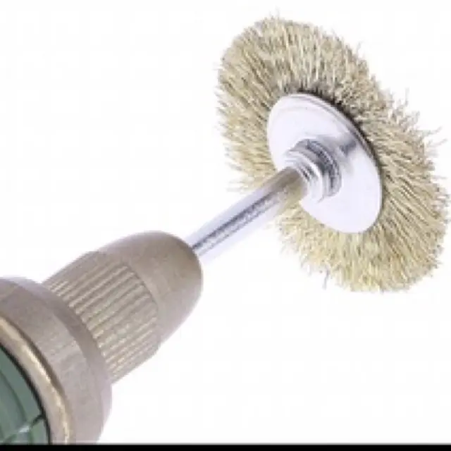 bộ 6 chổi thép màu đồng 5,16,25mm cán 3mm. 4