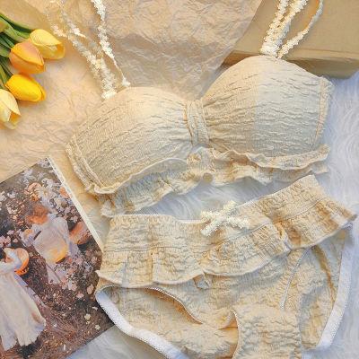 Đồ Lót Nhật Bản, Mềm Mại Và Dễ Thương, Gợi Cảm, Dành Cho Ngực Nhỏ Của Phụ Nữ, Bộ Đồ Lót Không Dây Chun, Áo Ngực Ống, Hai Cách Mặc, Fu Sữa, Áo Ngực 0