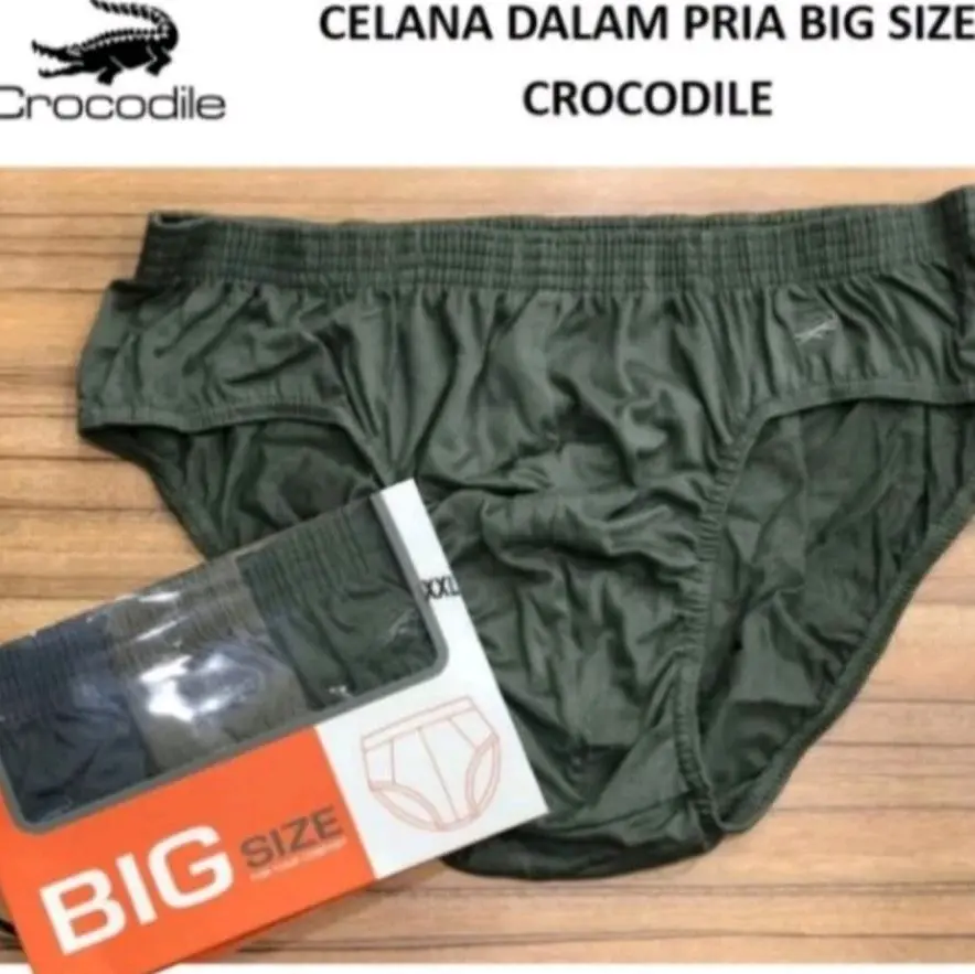 Celana dalam crocodile BIG SIZE sekotak isi 3pcs size XXL DAN XXXL